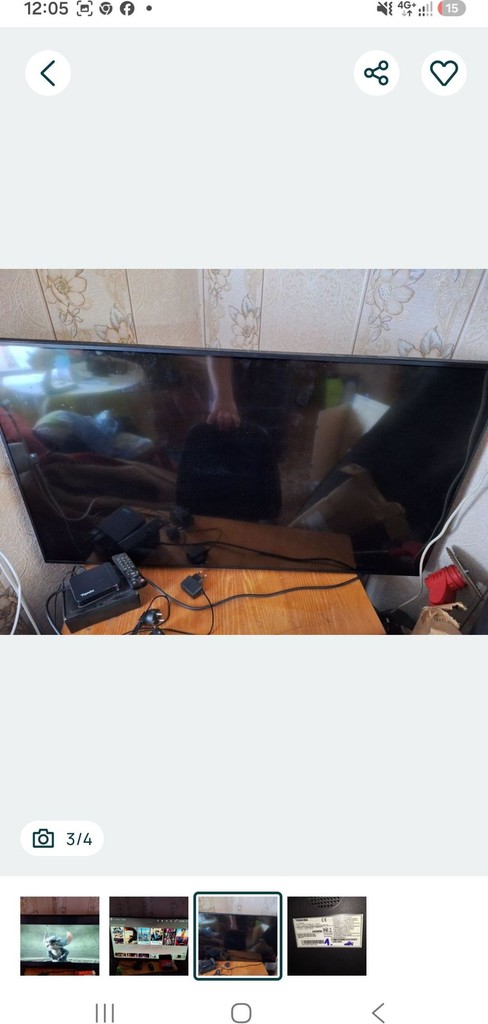 Дешево Toshiba 49" + Smart TV приставка Tanix TX2 з ломбарду