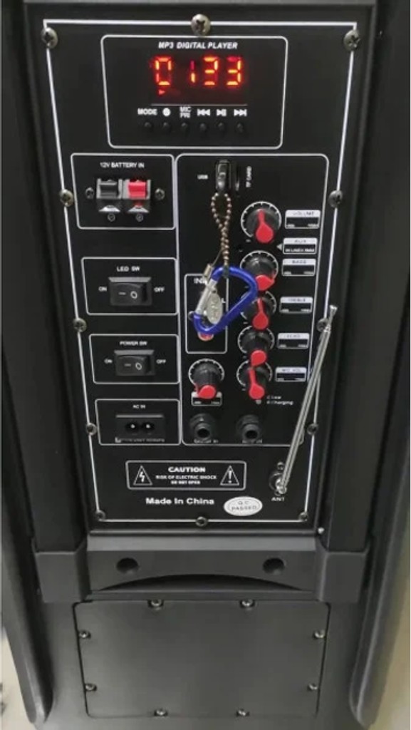 Портативна колонка Su-Kam 1010 + 2 мікрофони + BT 12v220v Код:null. Зображення 6