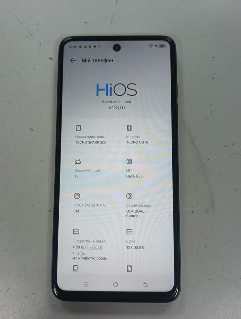 Оголошення Tecno spark 20c bg7n 4/128gb Б/У