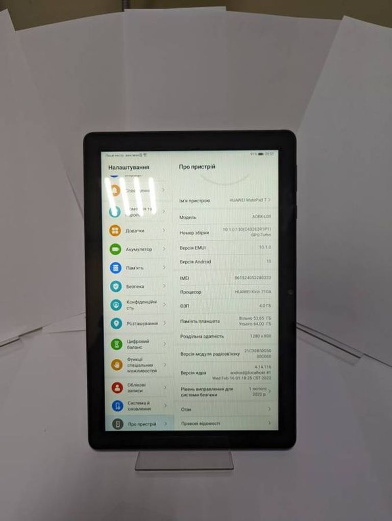Huawei matepad t10 agrk-w09 4/64gb Код:01-19311718. Изображение 5
