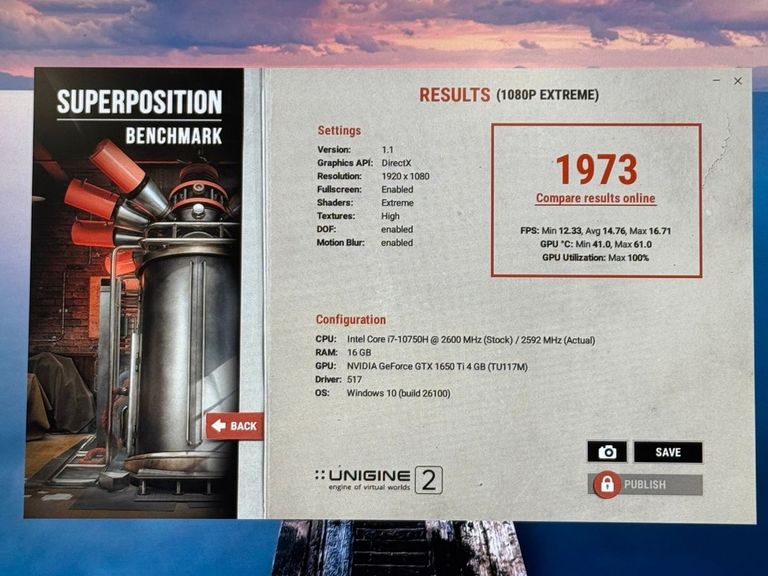 Lenovo core i7-10750h ddr4/16gb ddr4/hdd *відсутній/ssd 512 gb/geforce gtx1650ti 4gb Код:01-200471728. Изображение 12