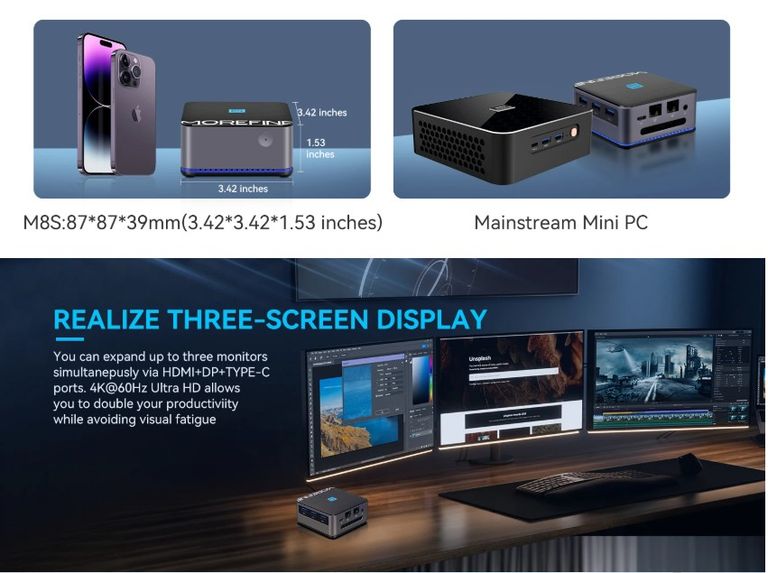 MOREFINE M8S Mini PC 