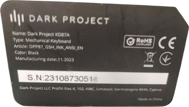 Dark Project kd87a abs g3ms Код:01-200770710. Изображение 7