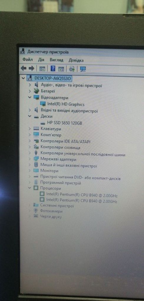 Lenovo 15/pentium b940 ddr3/8gb ddr3/hdd *відсутній/ssd 120 gb/*інтегрована Код:01-200780487. Изображение 6