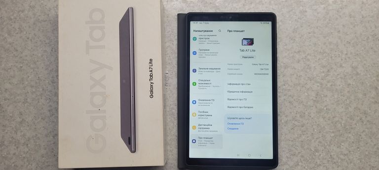 Купити Samsung Galaxy Tab A7 Lite Wi-Fi 4/64GB Gray (SM-T220NZAF) Б/У