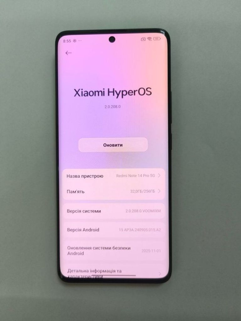 Оголошення Xiaomi redmi note 14 pro 5g 8/256gb Б/У