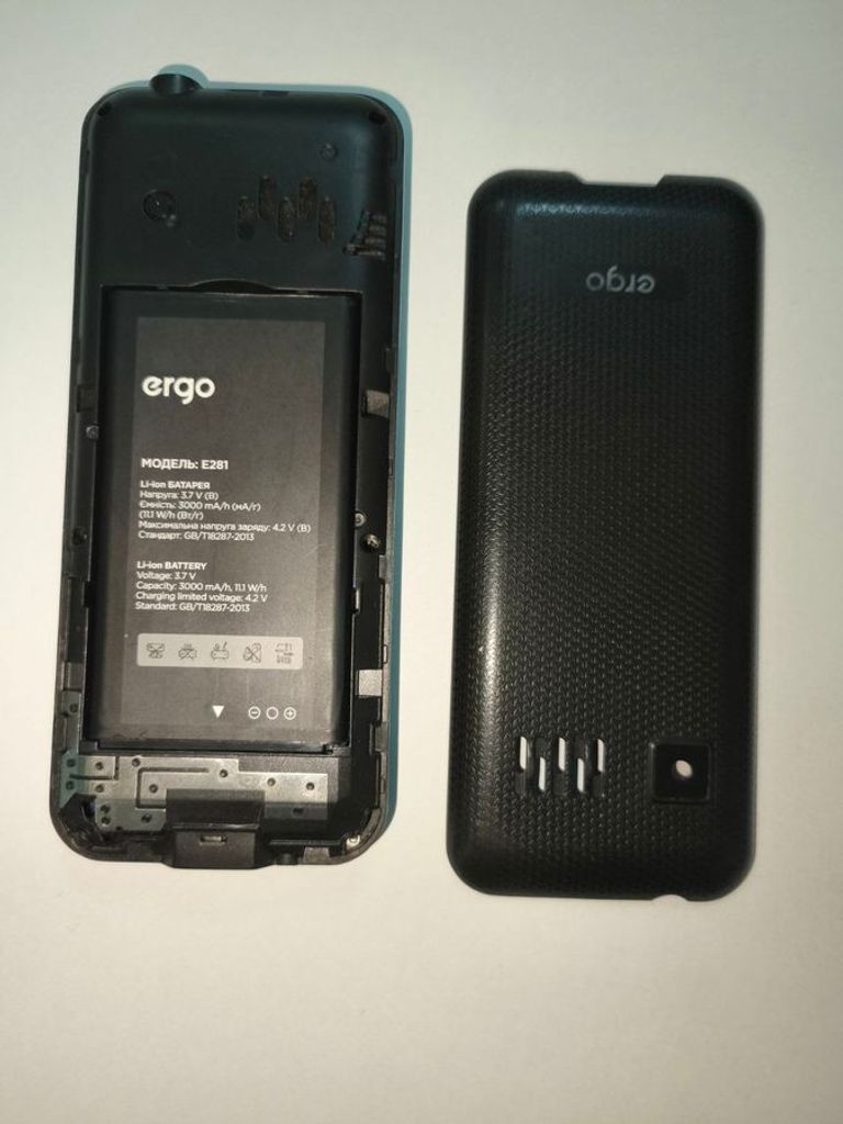 Ergo E281 Dual Sim Black Код:01-200842381. Зображення 8