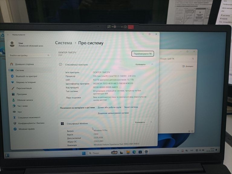 Купить Lenovo 15/core i5-13420h ddr5/16gb ddr5/ssd 512 gb/*інтегрована Б/У