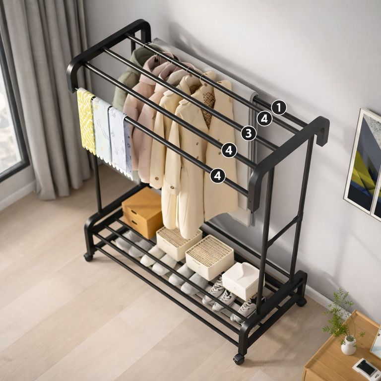 Дешево Hanger з полицями для взуття з ломбарду