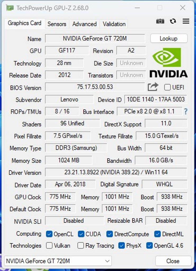 4*Ядерный Lenovo B590: IntelCorei7-3630QM NvidiaGeForce GT720M 8/600GB Код:null. Зображення 7