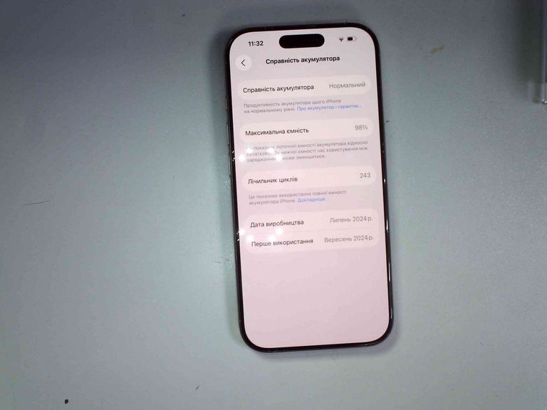 Объявление Apple iPhone 16 Pro 256GB eSIM White Titanium (MYMH3) Б/У