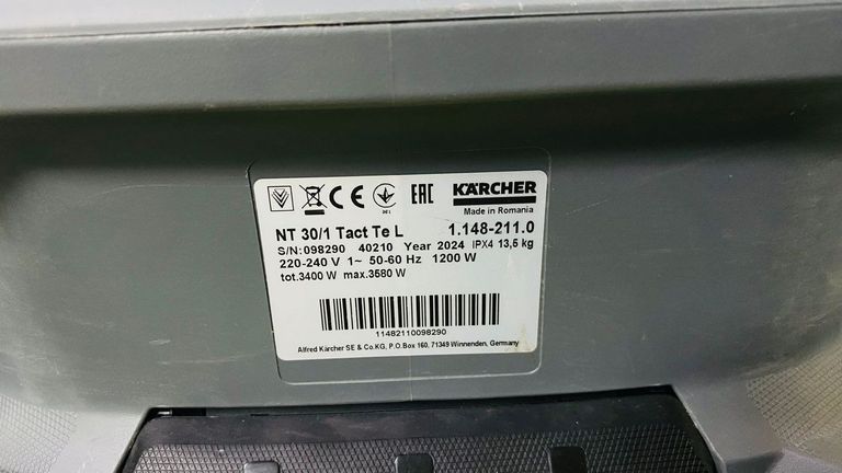 Дешиво Karcher nt 30/1 tact te l с ломбарда