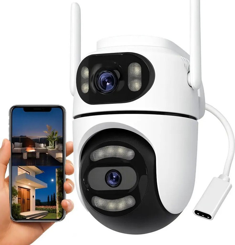 WiFi Dual lens Q2 на 2 об'єктиви, 8Mp Type-C Код:null. Зображення 4