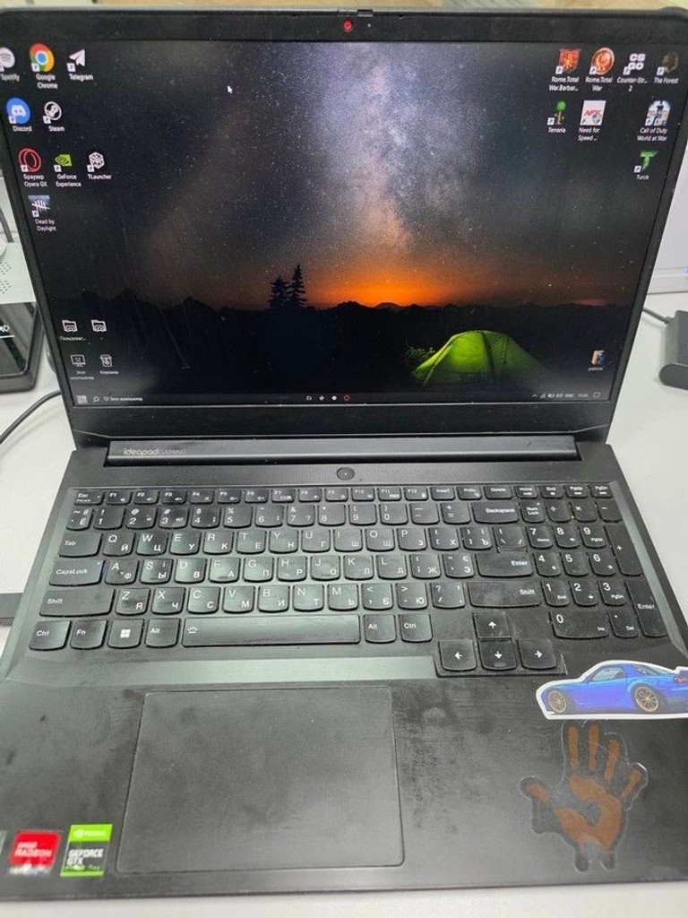 Купить Lenovo 15/ryzen 5 5600h ddr4/8gb ddr4/hdd *відсутній/ssd 512 gb/geforce gtx1650 4gb Б/У