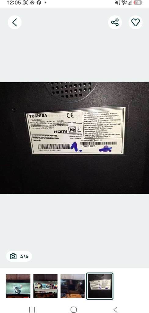 Toshiba 49" + Smart TV приставка Tanix TX2 Код:null. Зображення 4