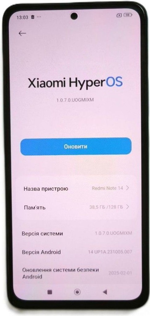 Оголошення Xiaomi redmi note 14 6/128gb Б/У