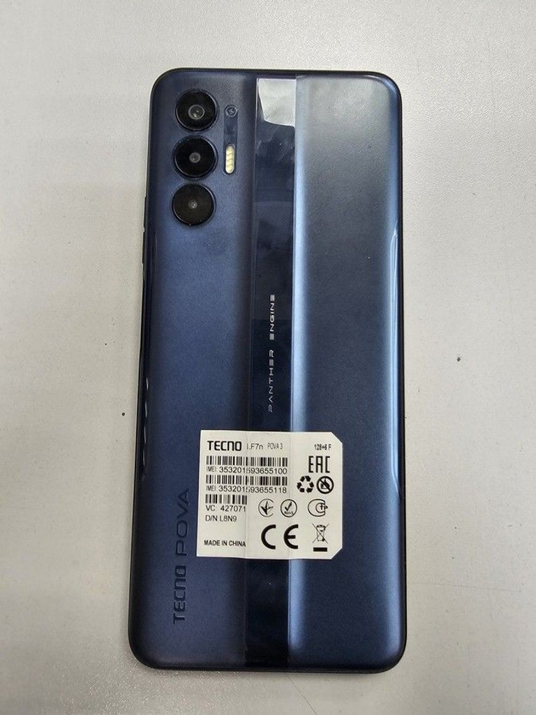 Оголошення Tecno pova 3 lf7n 6/128gb Б/У