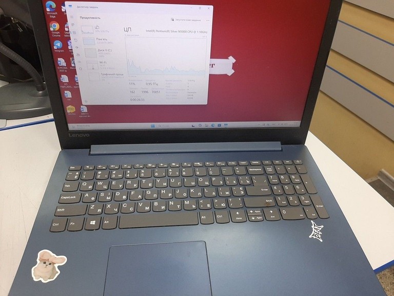 Дешево Lenovo 15/pentium n5000 ddr4/4gb ddr4/hdd 500 gb/ssd *відсутній/*інтегрована з ломбарду