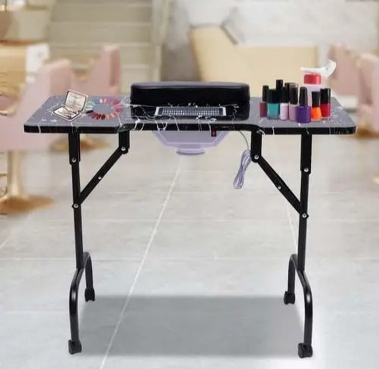 Объявление Портативний манікюрний стіл для майстрів з функцією складання. Манікюрний стіл для салонного та домашнього використання. Новий.  Б/У