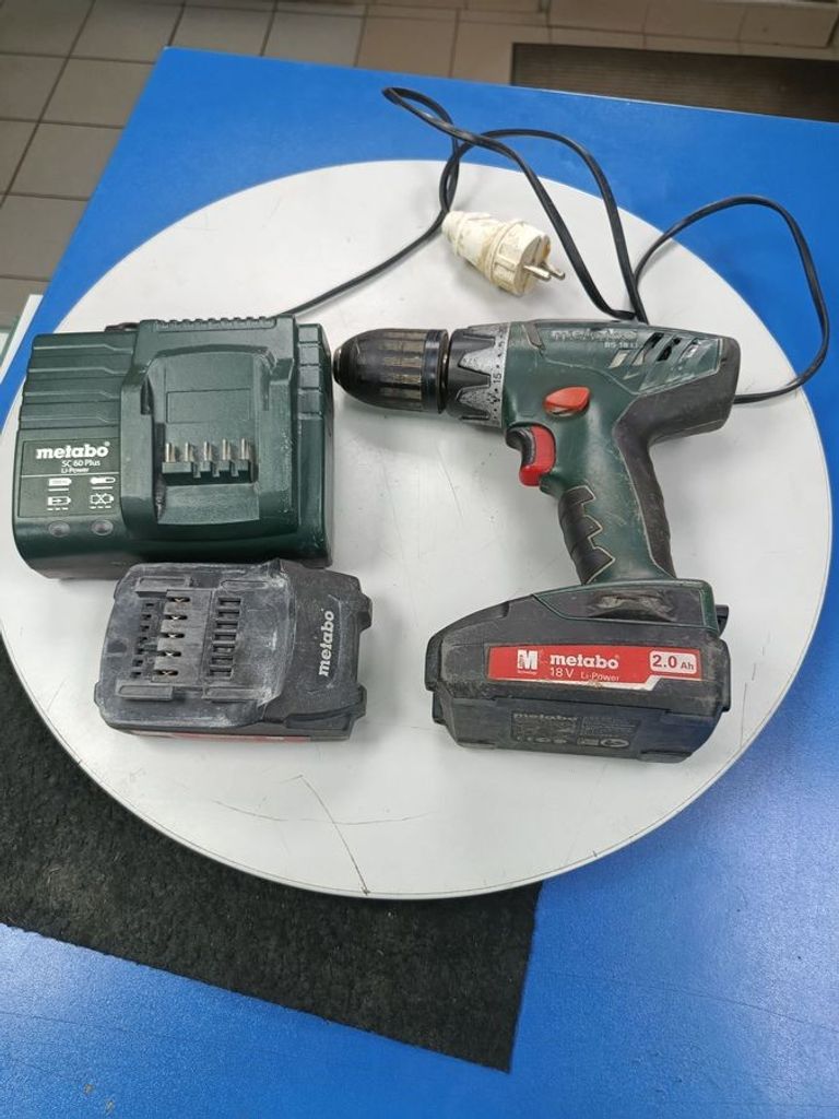 Metabo bs 18 2акб 2ah + зп