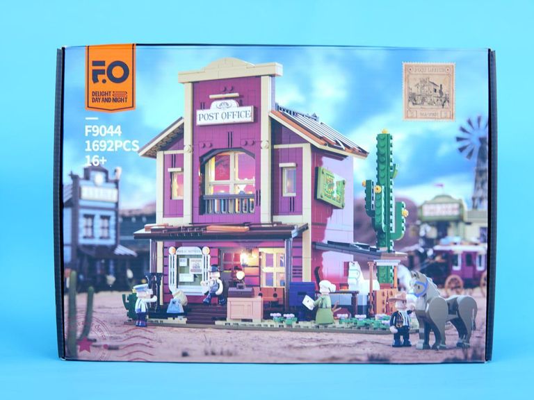 Оголошення Акція! Іграшка-будівельний блок із серії Funwhole Western, західне поштове відділення зі світлодіодним освітленням. Нове. Б/У
