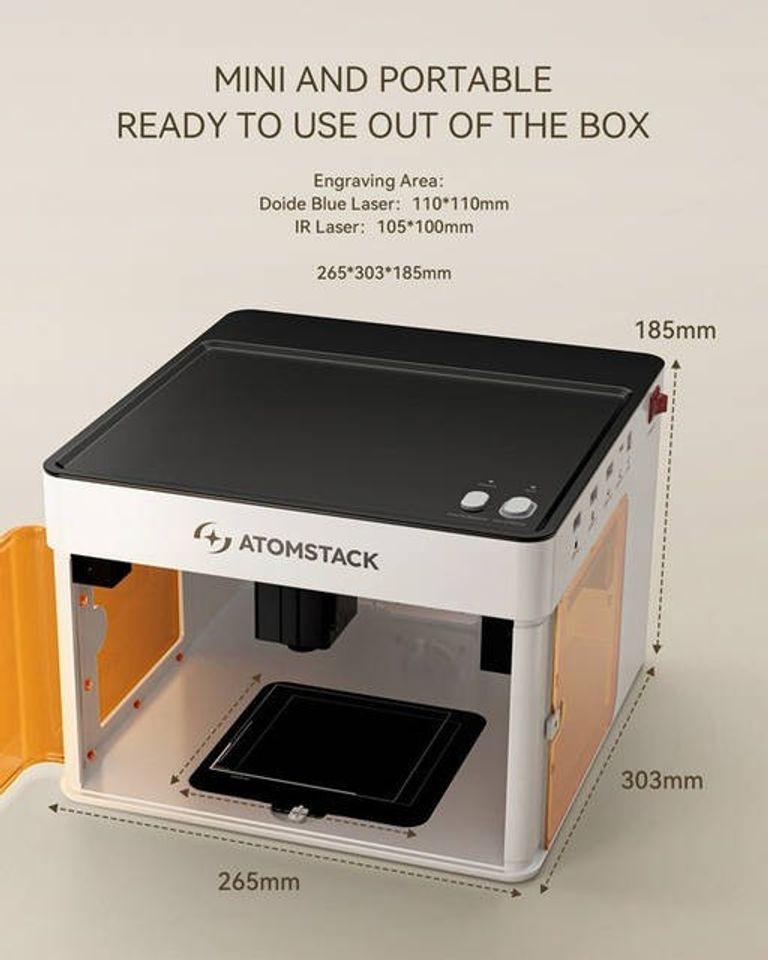 Atomstack P1 5W 110x110mm Код:null. Изображение 9