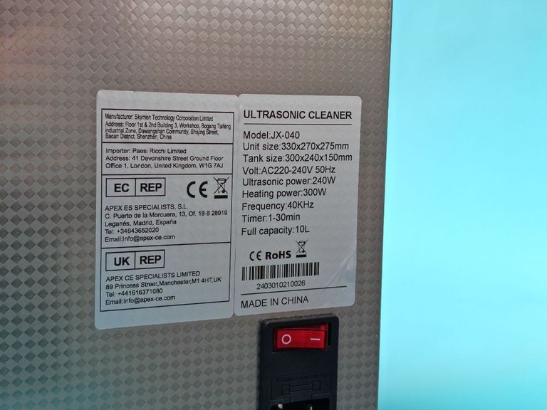 ULTRASONIC CLEANER DT-40 10L Код:null. Изображение 6