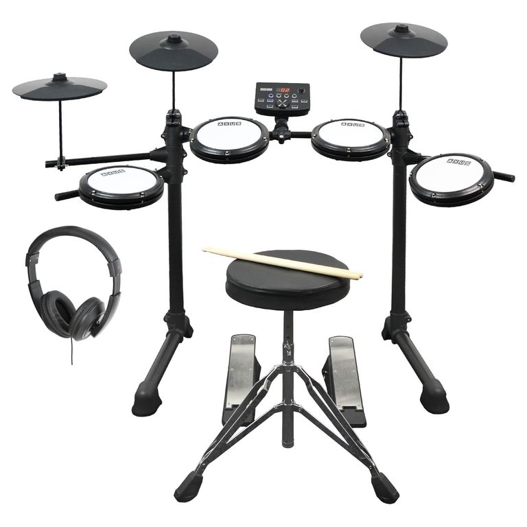 Купить Axus AXK4 Electronic Drum Kit Starter Pack for Beginners with Quiet Mesh Drum Pads Б/У