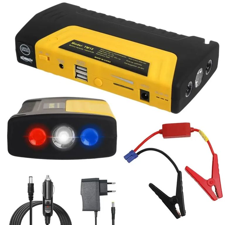Купити Пусковий пристрій для автомобіля 50800 мАг, JUMPSTARTER TM15 / Автомобільний пусковий зарядний пристрій Б/У