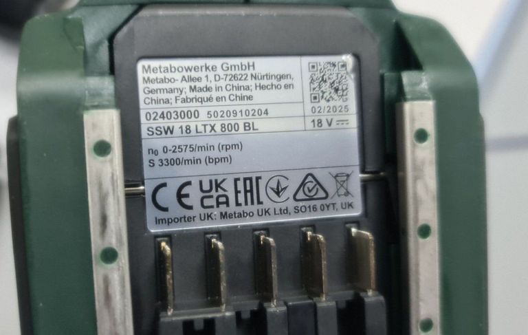 Дешиво Metabo ssw 18 ltx 800 bl с ломбарда