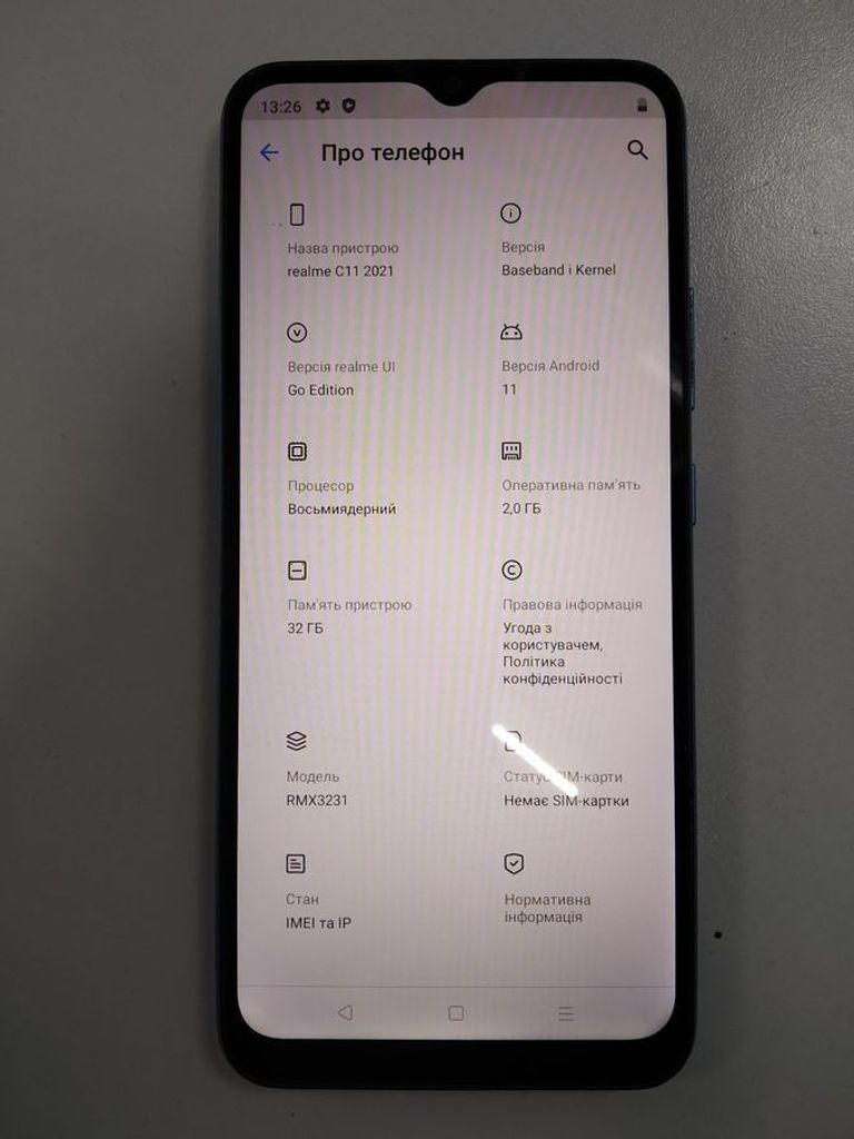 Оголошення Realme c11 2021 2/32gb Б/У