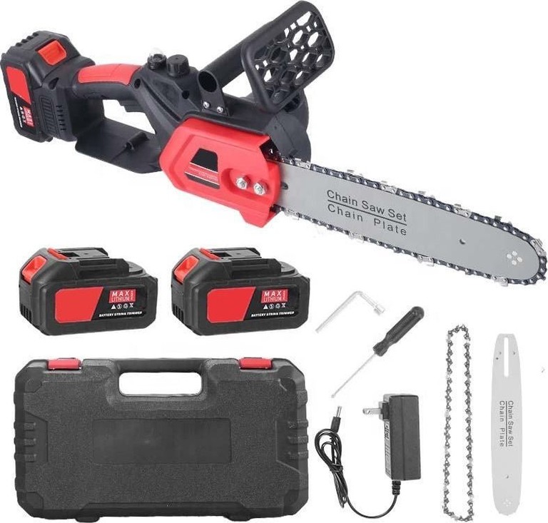 Купити Акумуляторна пилка 12 дюймів червона Electric saw 1200 Вт 48 В Б/У