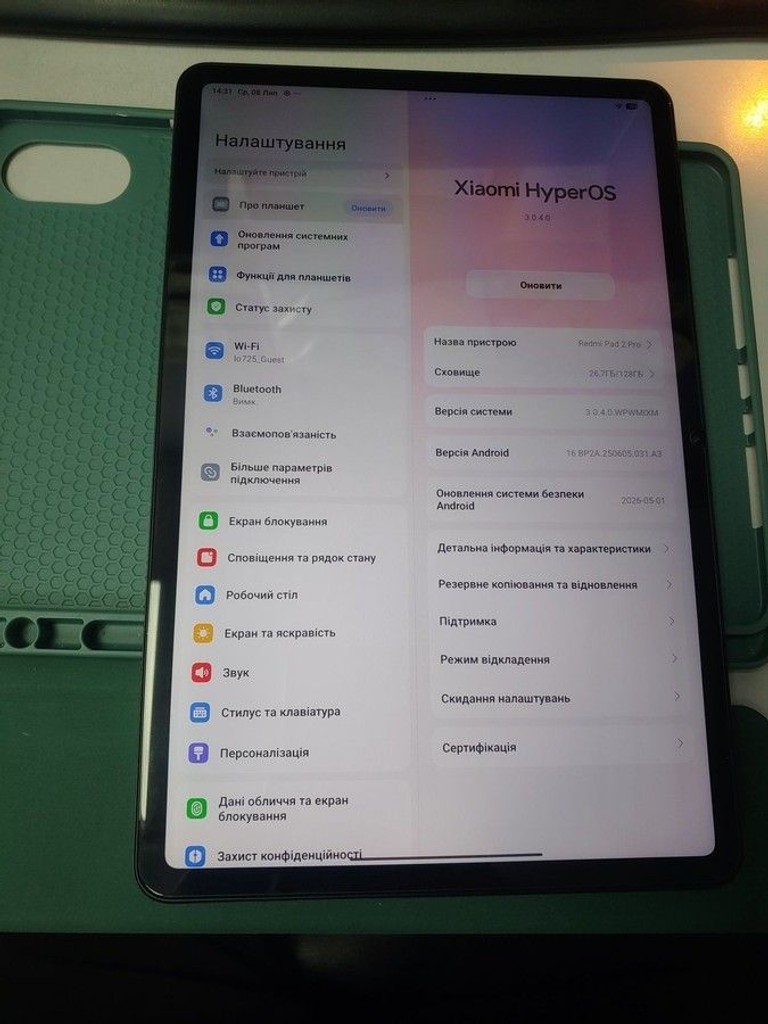Оголошення Xiaomi Redmi Pad 2 Pro 6/128GB Wi-Fi Graphite Gray (VHU6128EU) Б/У