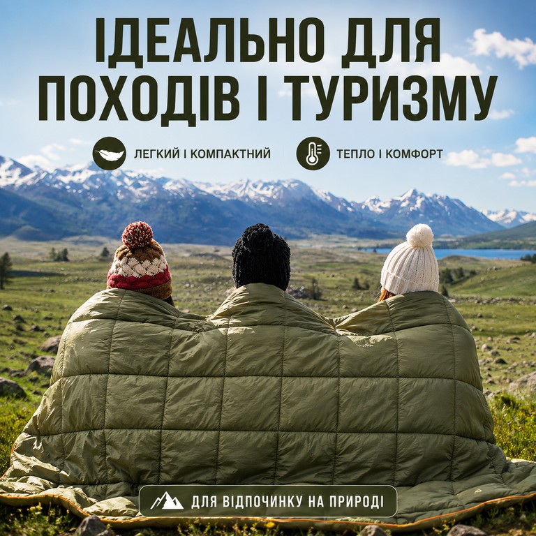 Down duvet 200x140 см для туризму та походів Код:null. Изображение 7