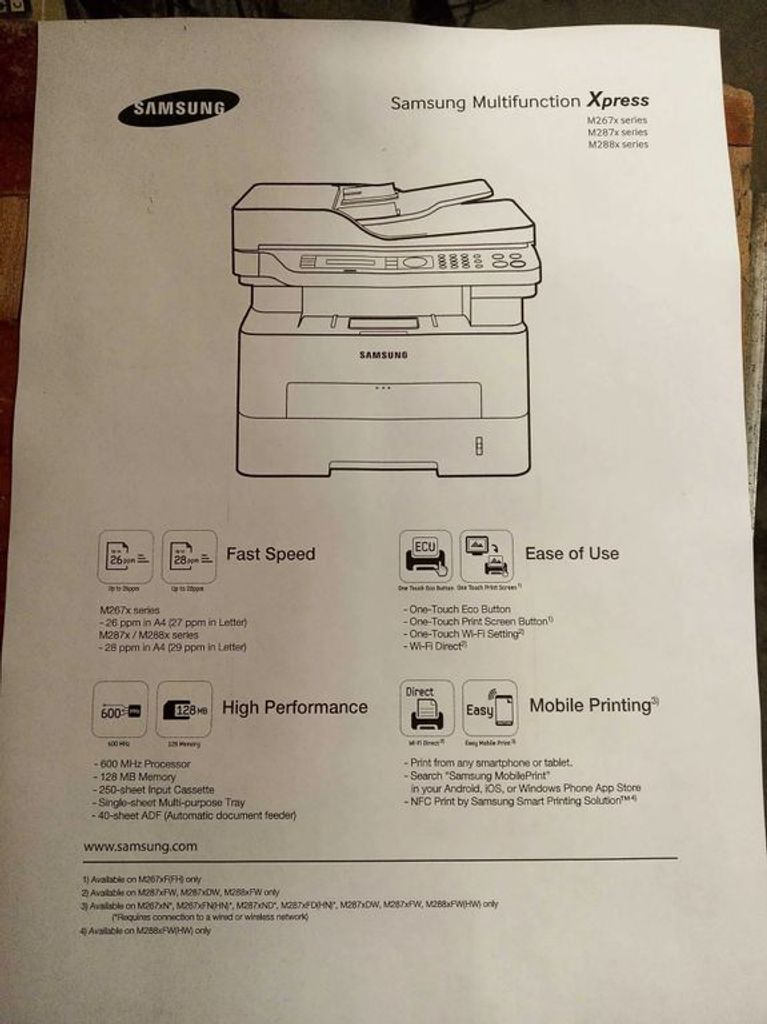 МФУ лазерный Samsung Xpress M2880FW Wi-Fi Duplex Отличный Код:null. Изображение 4