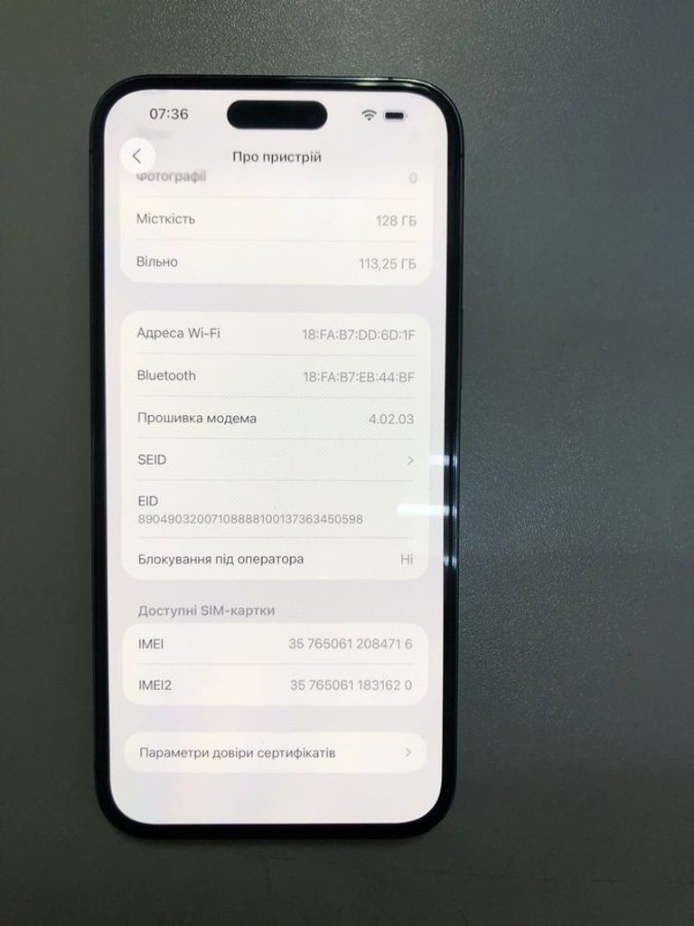 Apple iphone 14 pro max 128gb Код:01-200808887. Зображення 6