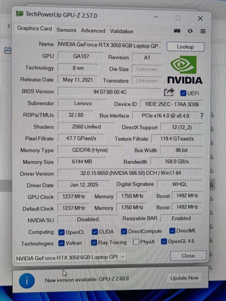 Розпродаж Lenovo 15/core i5-12450hx ddr5/16gb ddr5/hdd *відсутній/ssd 512 gb/geforce rtx3050 6gb, продавець Техноскарб
