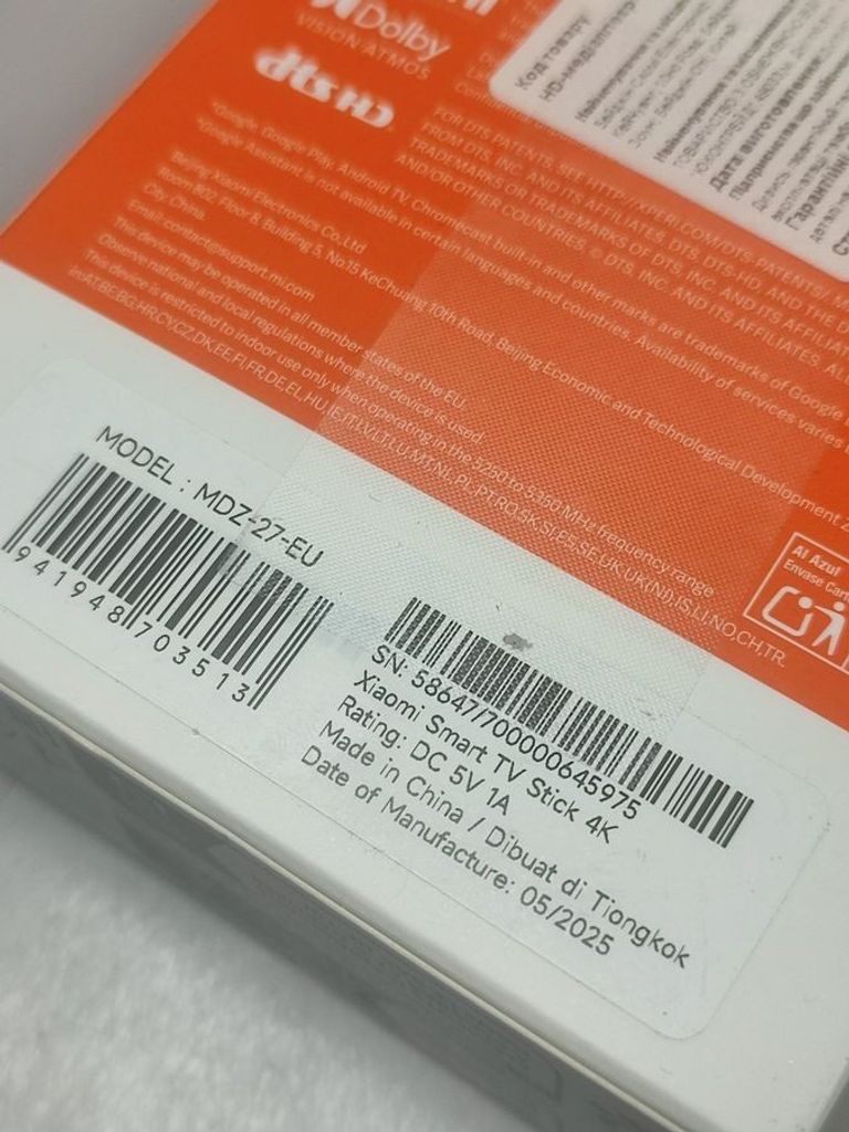 Дешиво Xiaomi mi tv stick 4k/mdz-27-aa с ломбарда