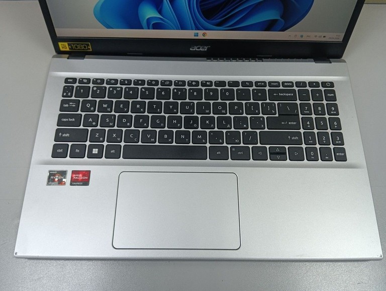 Объявление Acer 15/ryzen 7 5700u ddr4/16gb ddr4/hdd *відсутній/ssd 1000 gb/*інтегрована Б/У
