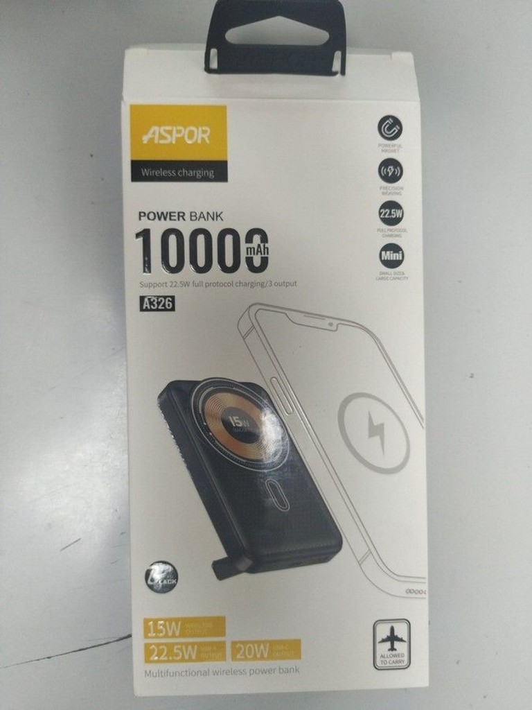 Розпродаж Aspor A382 Magnetic Wireless 10000mAh Gray, продавець Техноскарб