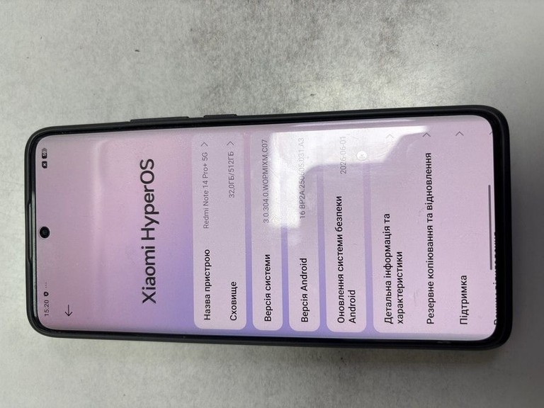 Оголошення Xiaomi redmi note 14 pro+ 5g 12/512gb Б/У