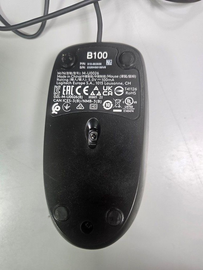 Оголошення Logitech b100 optical mouse Б/У