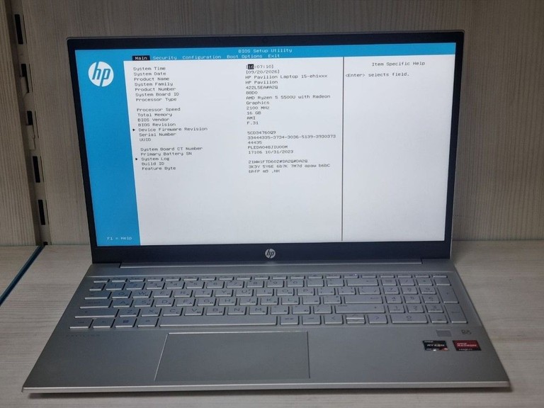 Hp 15/ryzen 5 5500u ddr4/16gb ddr4/hdd *відсутній/ssd 512 gb/*інтегрована Код:01-201127739. Зображення 5