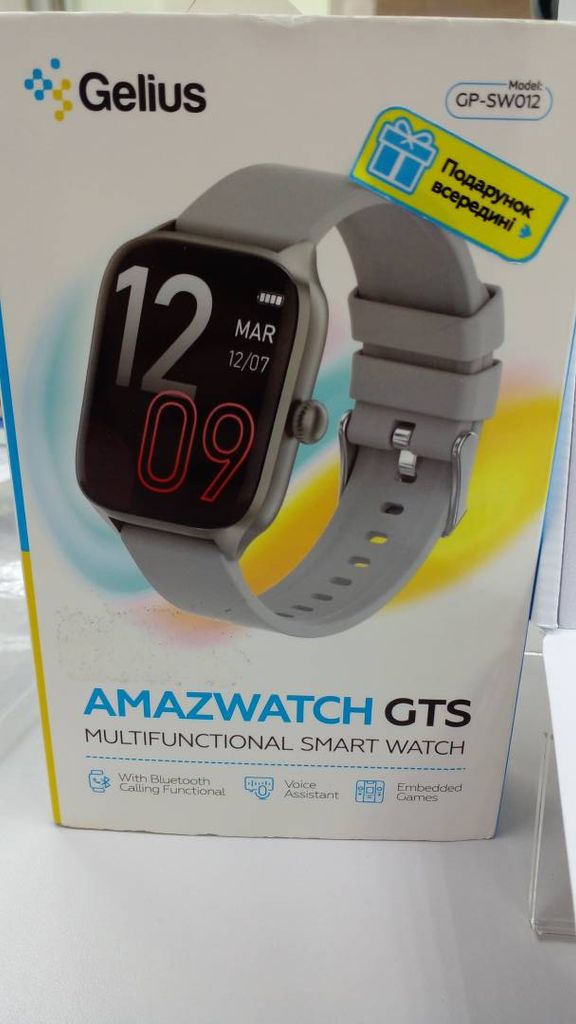 Оголошення Gelius Pro GP-SW012 Amazwatch GTS Black (2099900942525) Б/У