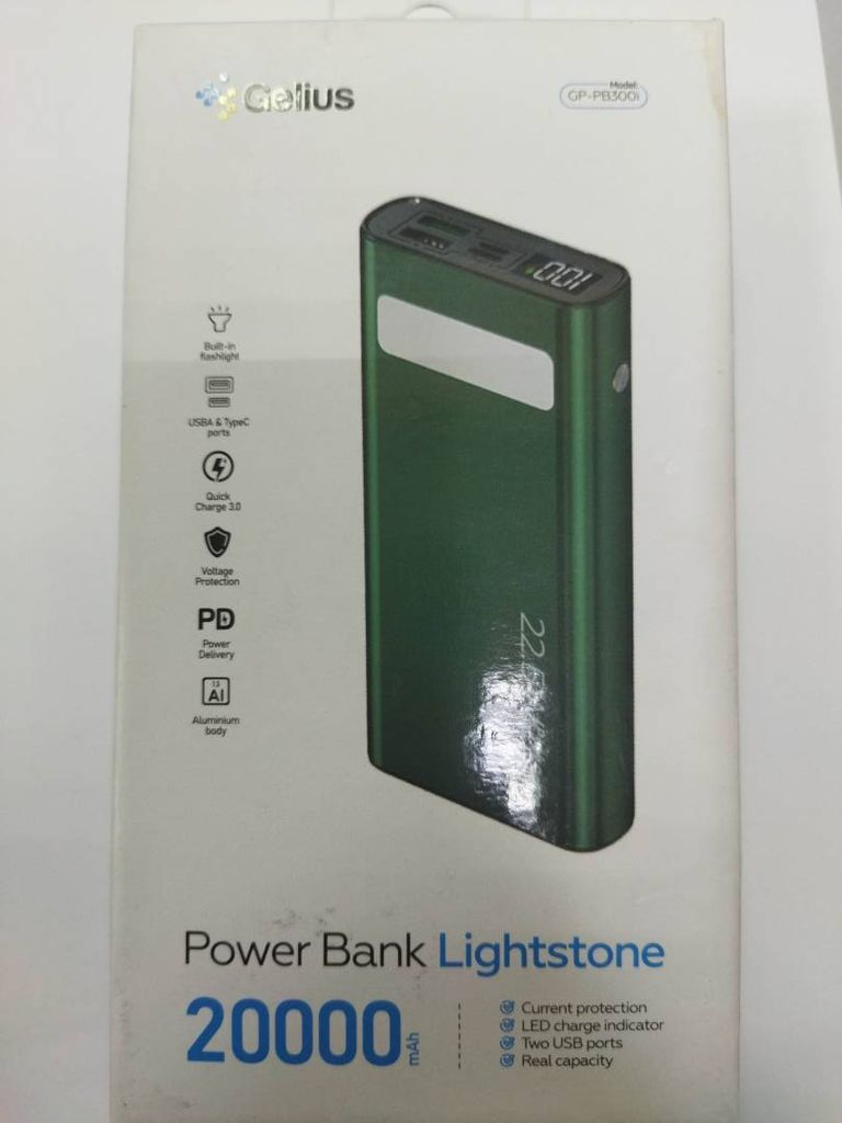 Розпродаж Gelius gp-pb300i 20000mah qc+pd 22.5w, продавець Техноскарб