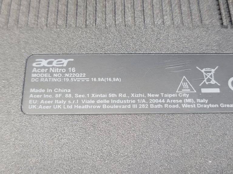 Распродажа Acer 16/ryzen 9 7940hs ddr5/32gb ddr5/hdd *відсутній/ssd 1000 gb/geforce rtx4060 8gb, продавец Техноскарб
