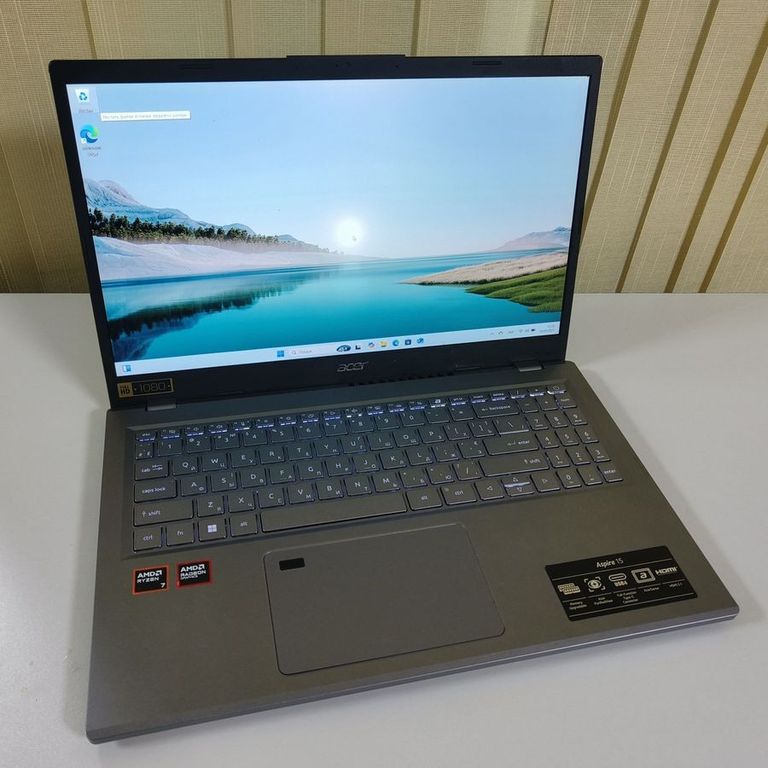 Купить Acer 15/ryzen 7 7840hs ddr5/16gb ddr5/hdd *відсутній/ssd 512 gb/*інтегрована Б/У