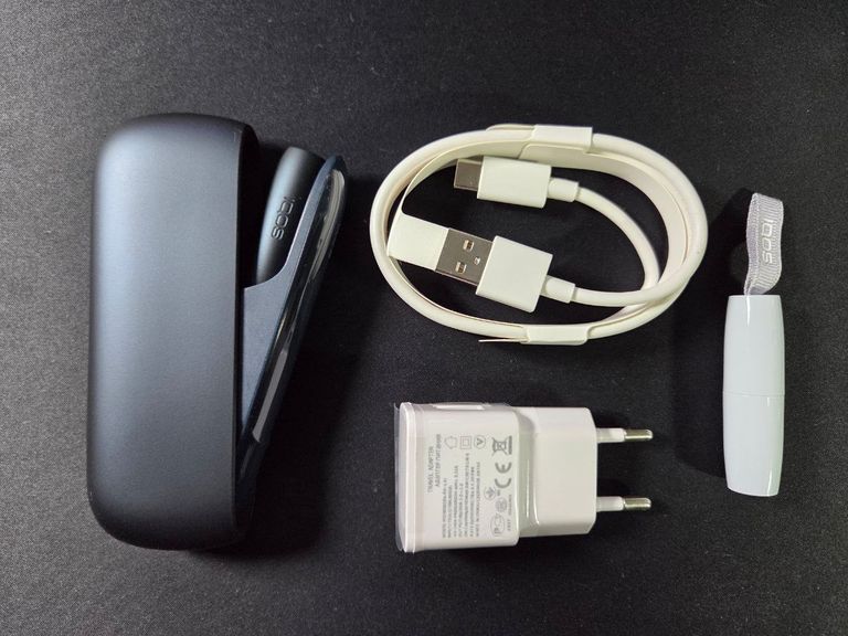 Купить Б.У. Пристрій IQOS originals 3 duo Чорний +комплект Б/У