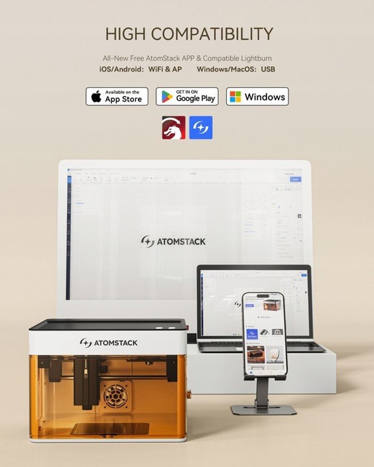 Atomstack P1 5W 110x110mm Код:null. Изображение 11