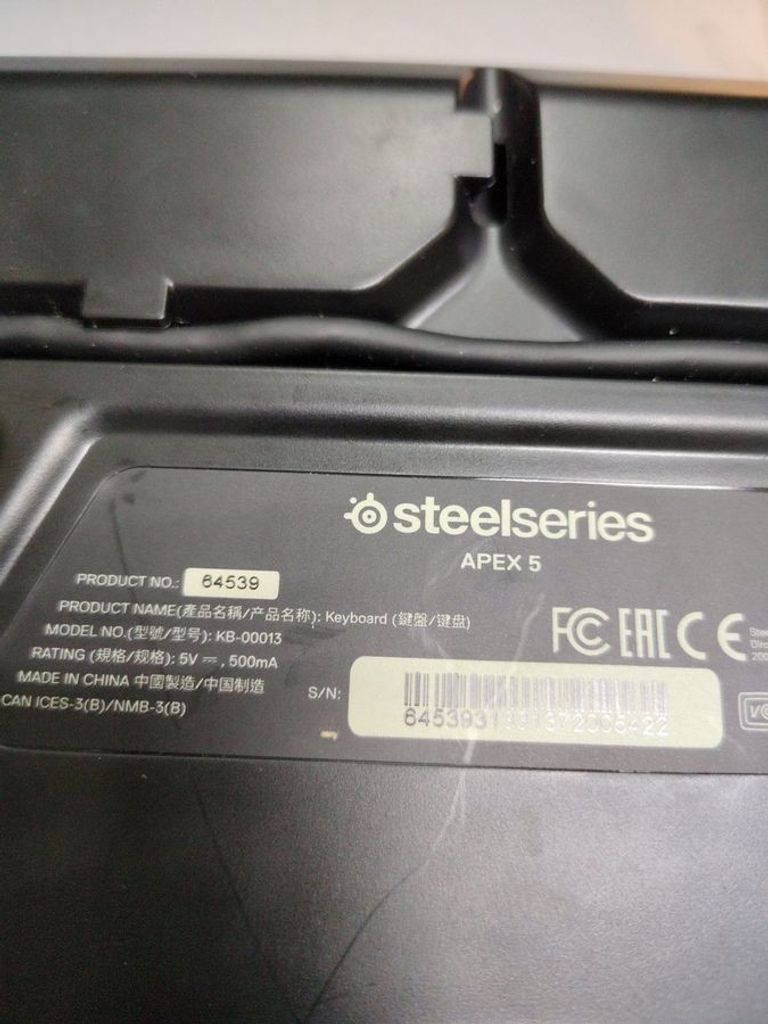 Steelseries apex 5 Код:01-200816505. Зображення 5